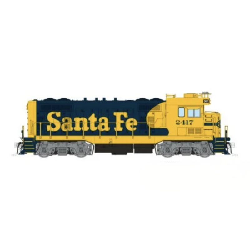 Rapido Trains 70601 HO ATSF Square Cab CF7 Santa Fe - Warbonnet 2417 - DCC & Sound