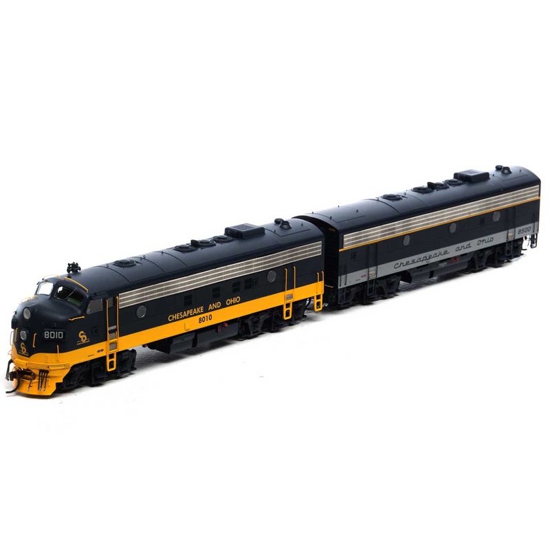 Athearn Genesis G22715 HO Scale FP7A/F7B Chesapeake & Ohio C&O / Passenger #8010/#8500