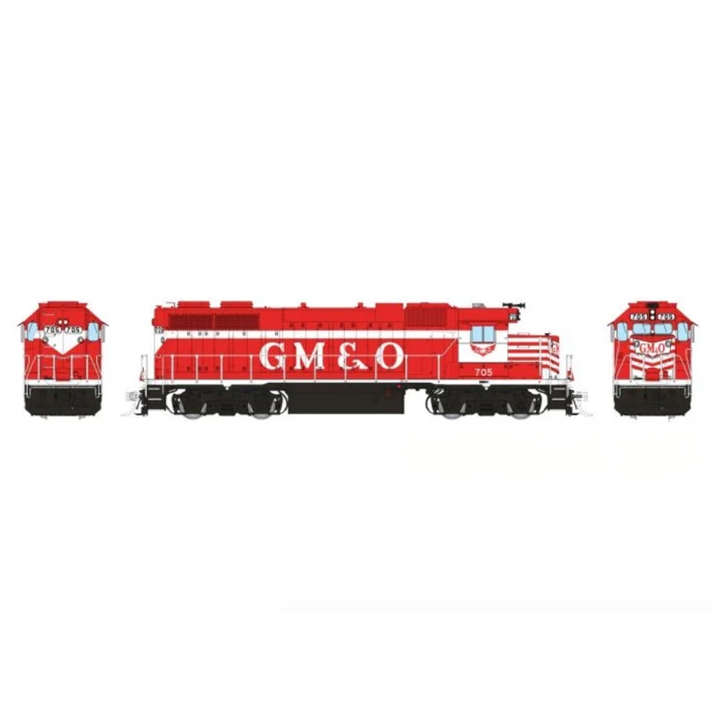 Rapido Trains 38557 HO EMD GP38 Gulf Mobile & Ohio GM&O 709 - DCC & Sound