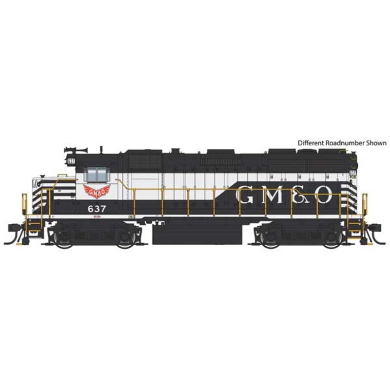Walthers Proto 920-49170 HO Scale EMD Phase 2 GP35 Diesel Locomotive Gulf Mobile & Ohio GM&O 347