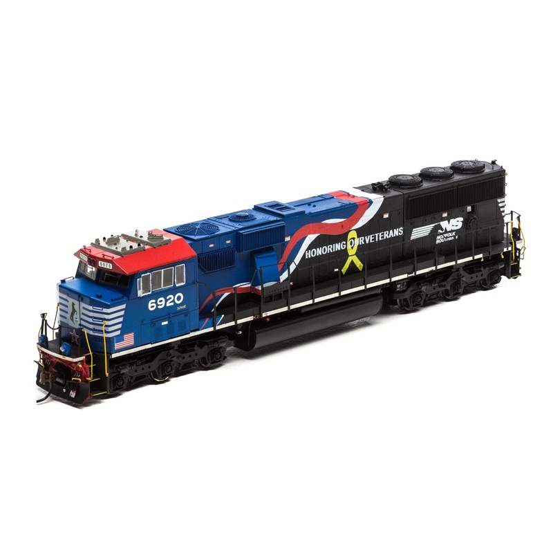 Athearn G65254 HO Scale SD60E Norfolk Southern Veterans NS 6920 DCC Sound