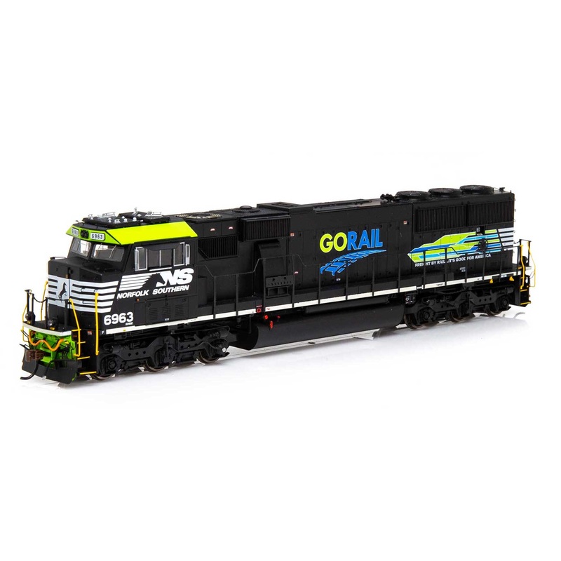 Athearn Genesis G65258 HO Scale SD60E (Juniata Shops Rebuild) Norfolk Southern GoRail NS 6963 DCC &