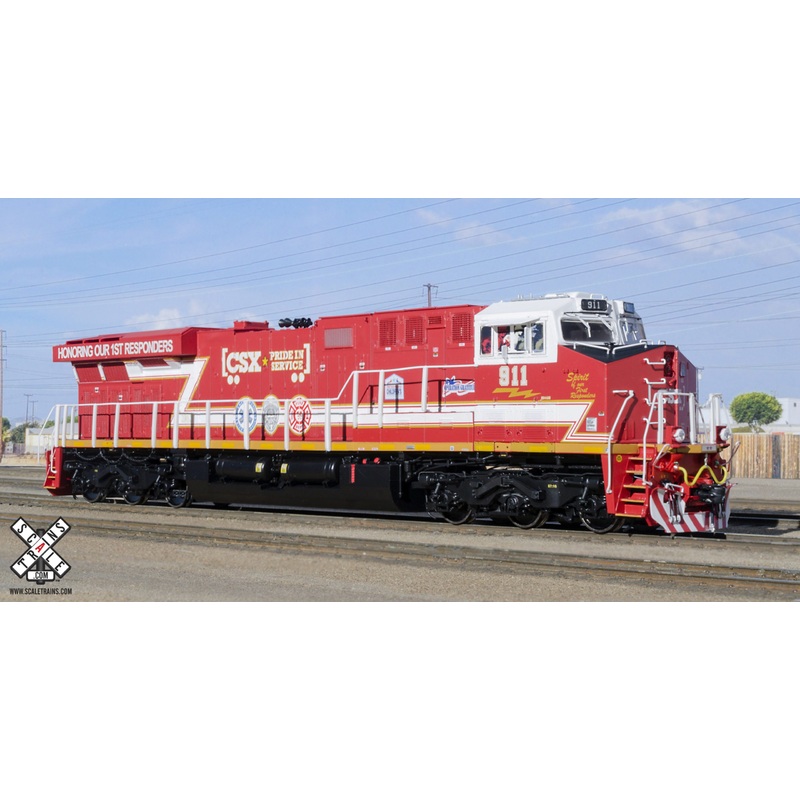ScaleTrains 32395 Rivet HO Scale GE ES44AH GEVo First Responders CSX 911 DCC & LokSound