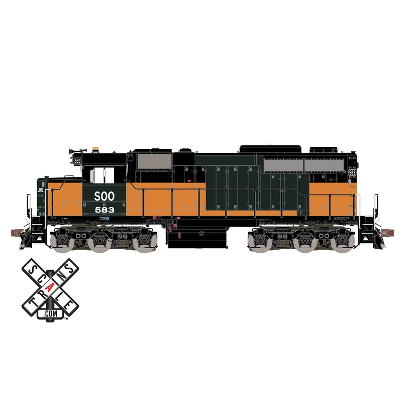ScaleTrains 70029 HO Scale Museum Quality EMD SDL39 SOO Line Bandit 583