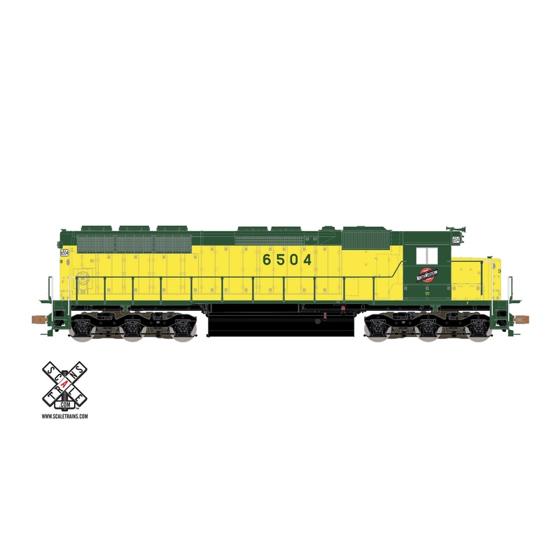 ScaleTrains Operator 11170 HO Scale EMD SD45 Chicago & NorthWestern CNW 6512 DCC Sound