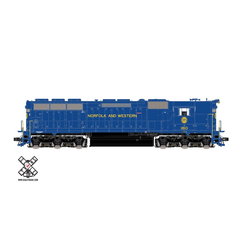 ScaleTrains Rivet 32448 HO Scale EMD SD45 Norfolk & Western "Pevler Blue" N&W 1812
