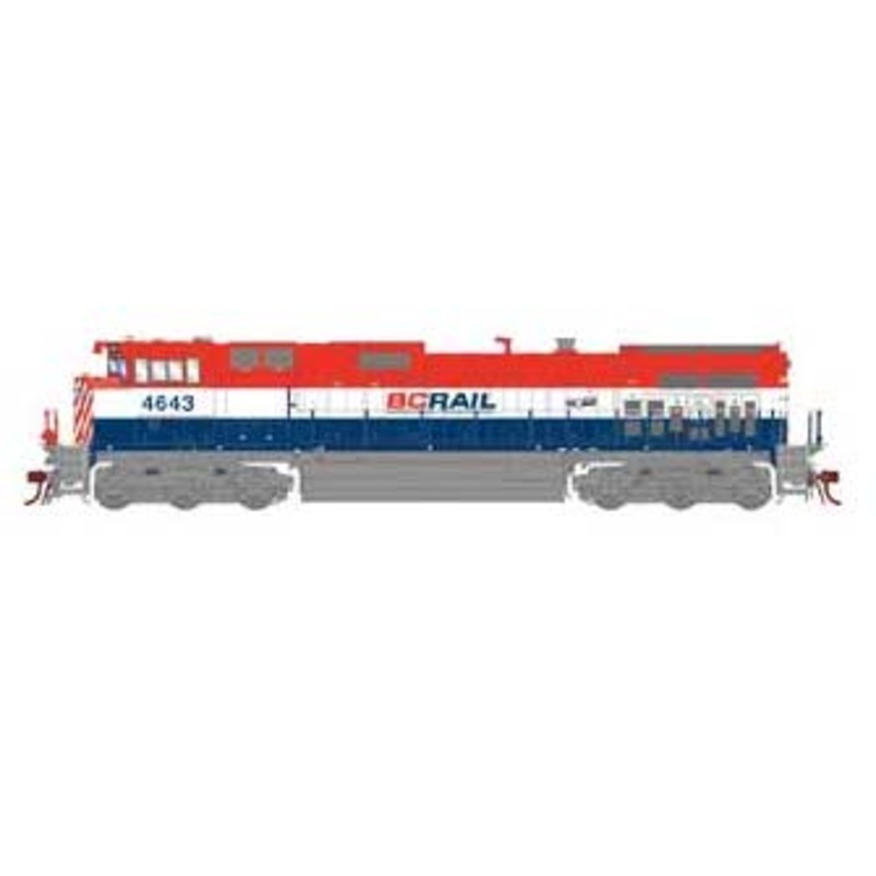 Athearn Genesis 2.0 G31505 HO Scale Dash 9-44CWL BC RAIL BCOL 4643