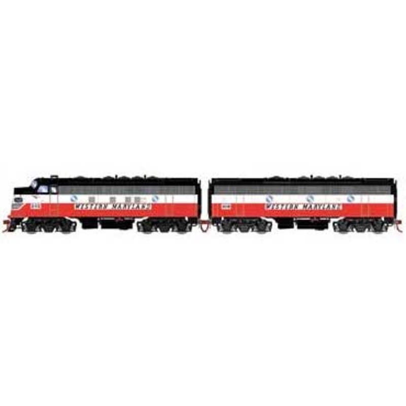 Athearn Genesis G19354 HO Scale F7A/F7B Western Maryland Circus WM 242/408