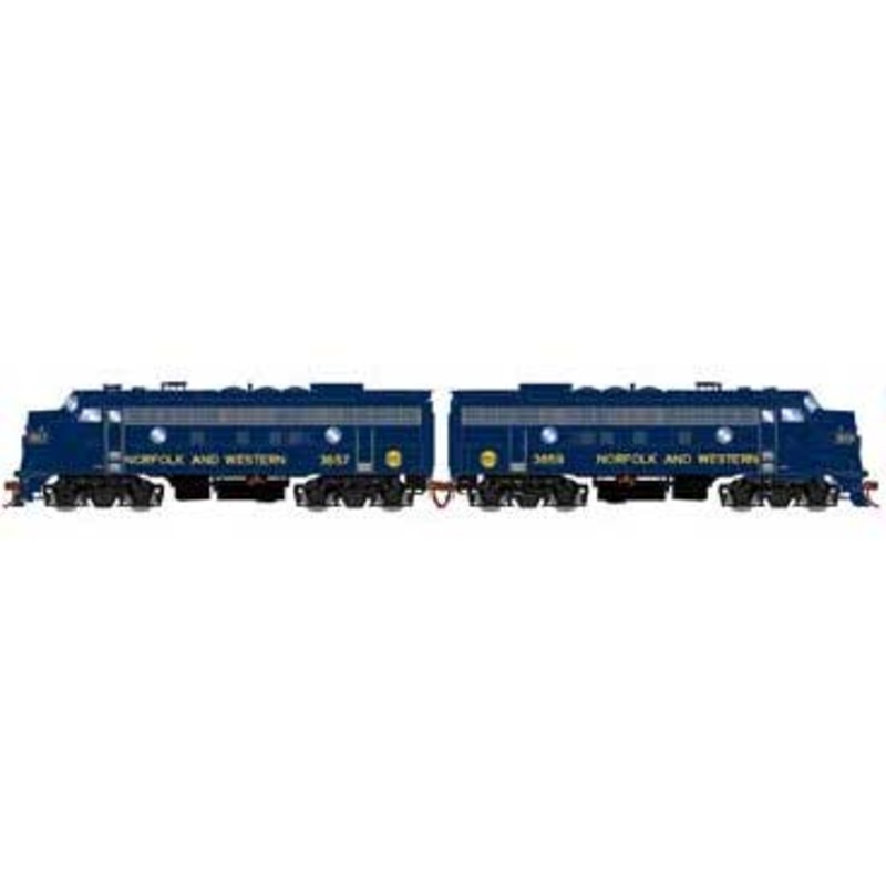 Athearn Genesis G19368 HO Scale F7A/F7B Norfolk and Western NW 3657/3659