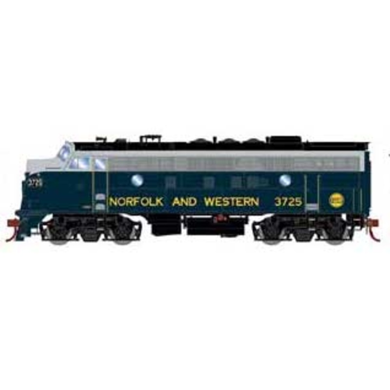 Athearn Genesis G19566 HO Scale F7A Norfolk & Western (Ex-Wabash) NW 3725 DCC Sound