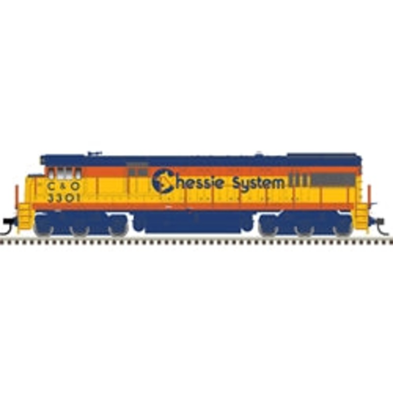 Atlas Gold 1003921 HO Scale GE U30C Chessie System C&O 3301 DCC Sound
