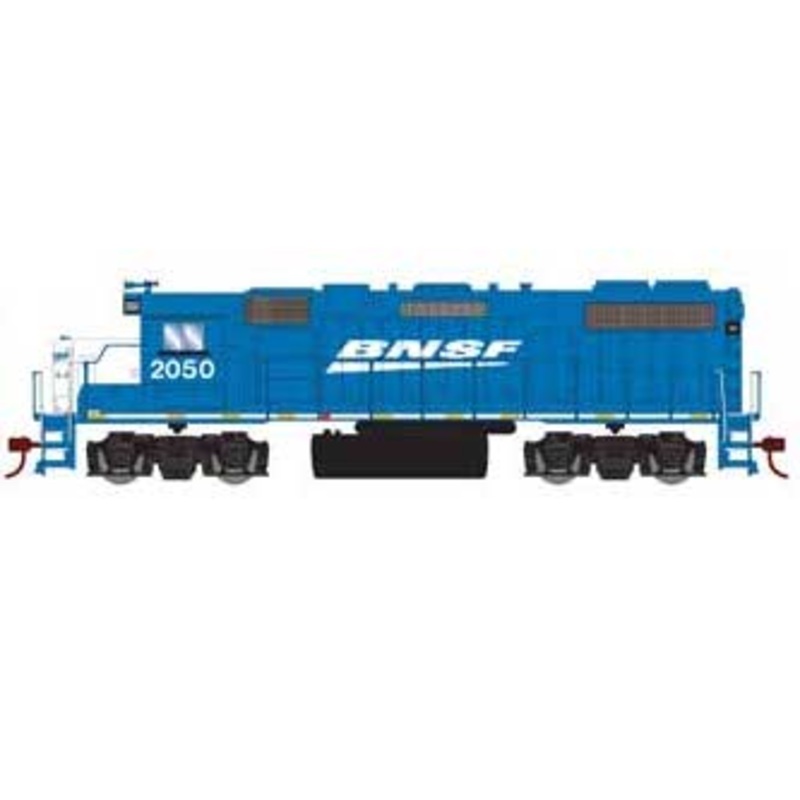 Roundhouse 12622 HO Scale GP38-2 "Blue and White" BNSF 2050 with DCC