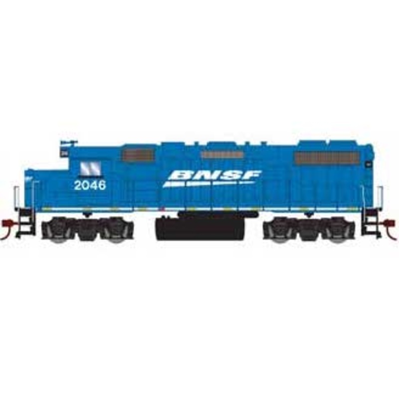 Roundhouse 12623 HO Scale GP38-2 "Blue and Black" BNSF 2046 with DCC