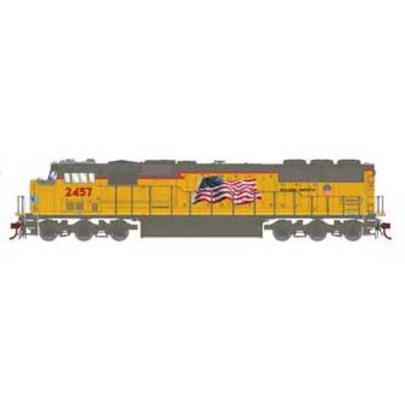 Athearn Genesis G8523 HO Scale EMD SD60 Diesel Union Pacific (Flag) UP 2457 DCC Sound