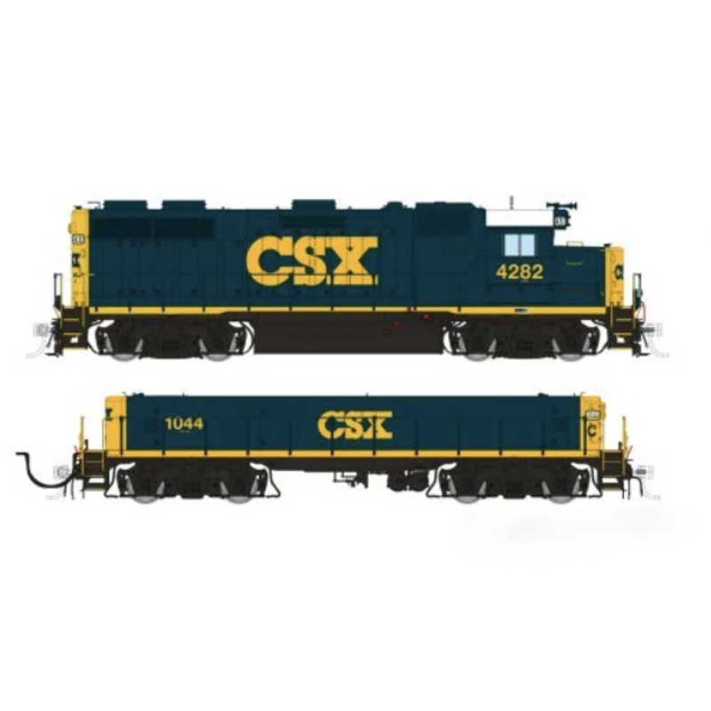 Rapido Trains 39532 HO EMD GP39 Mother+Slug CSX YN3 Scheme 4282 + 1044 - DCC & Sound