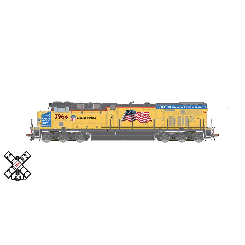ScaleTrains 33109 Rivet HO Scale GE ES44 C45ACCTE GEVo Union Pacific "5,000" UP 7964 DCC Sound