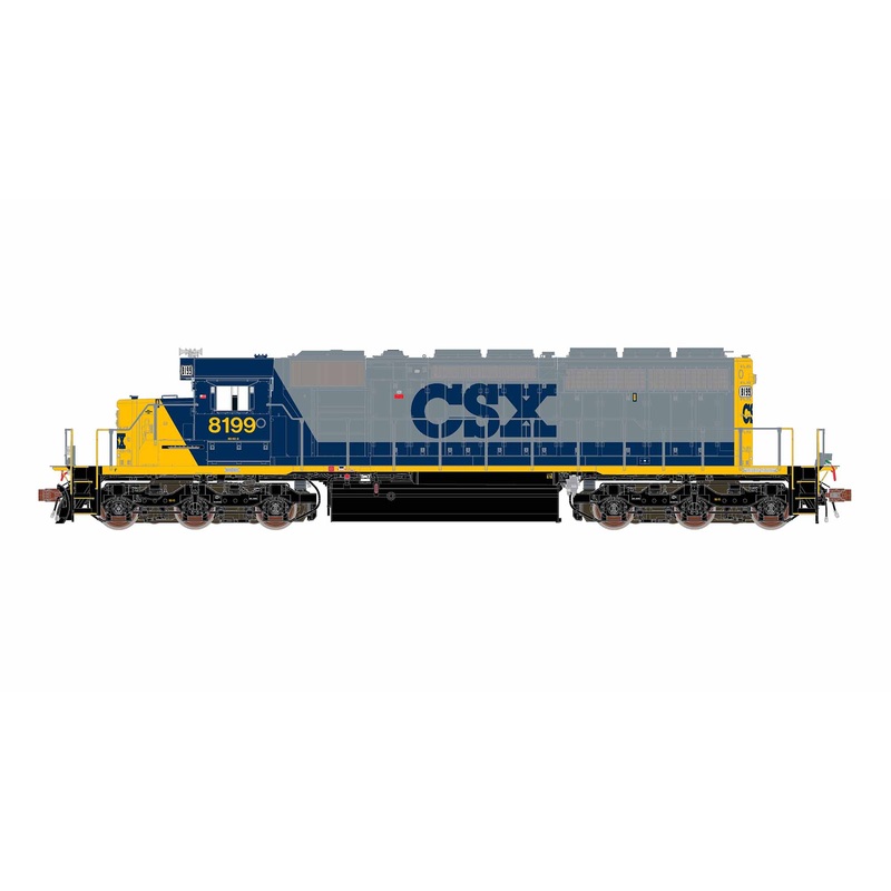 ScaleTrains Rivet 40773 HO Scale EMD SD40-2 CSX 8199 - DCC & Sound (YN2 with Ditch Lights)