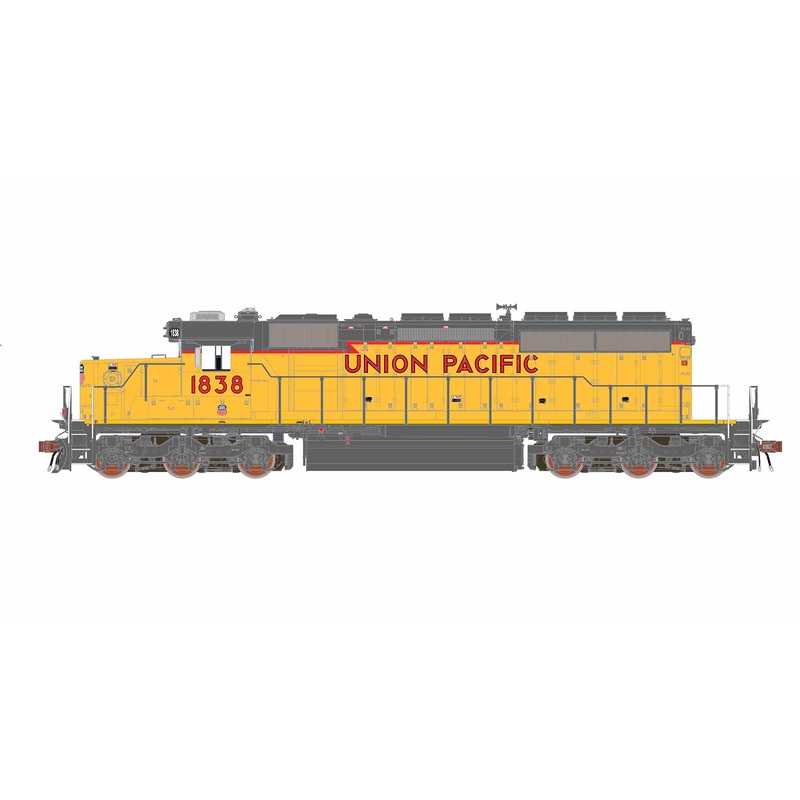 ScaleTrains Rivet 40806 HO Scale EMD SD40-2 Union Pacific UP 1838 - DC (SD40N Rebuild 116" Snoot Nose)