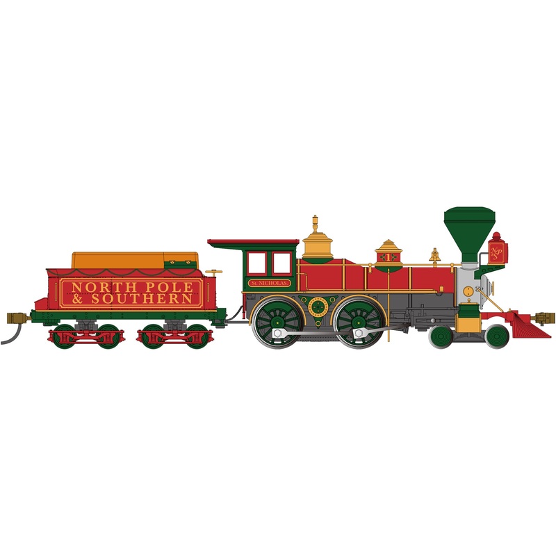 Bachmann 51009 HO Scale 4-4-0 American Steam Locomotive North Pole & Southern NP&S #1