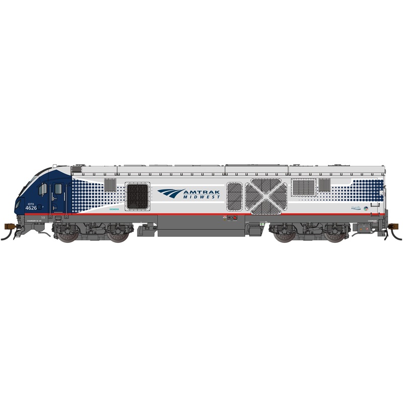 Bachmann 67911 HO Scale Siemens SC-44 Charger Amtrak Midwest 4626 DCC WOWSound