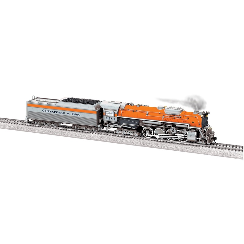 Lionel 2572030 HO Scale 2-8-4 Kanawha Steam Loco Chesapeake & Ohio 2789 with DCC & Sound (Chessie Scheme)