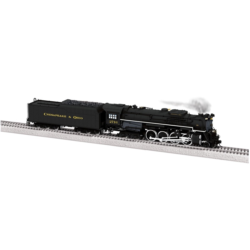 Lionel 2572040 HO Scale 2-8-4 Kanawha Steam Loco Chesapeake & Ohio 2716 with DCC & Sound