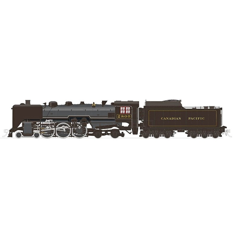 Rapido 601504 HO Scale H1b 4-6-4 Hudson Steam Locomotive Canadian Pacific CP 2800 DCC & Sound (As-Built)