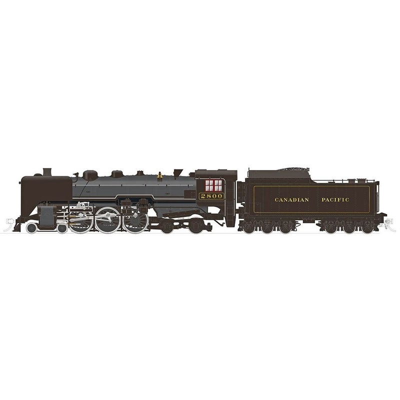 Rapido 601505 HO Scale H1b 4-6-4 Hudson Steam Locomotive Canadian Pacific CP 2816 DCC & Sound (As-Built)