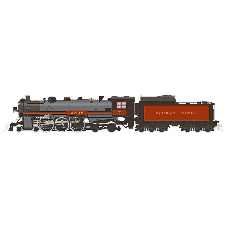 Rapido 601506 HO Scale H1a 4-6-4 Hudson Steam Locomotive Canadian Pacific CP 2808 DCC & Sound (Spans the World Logo)