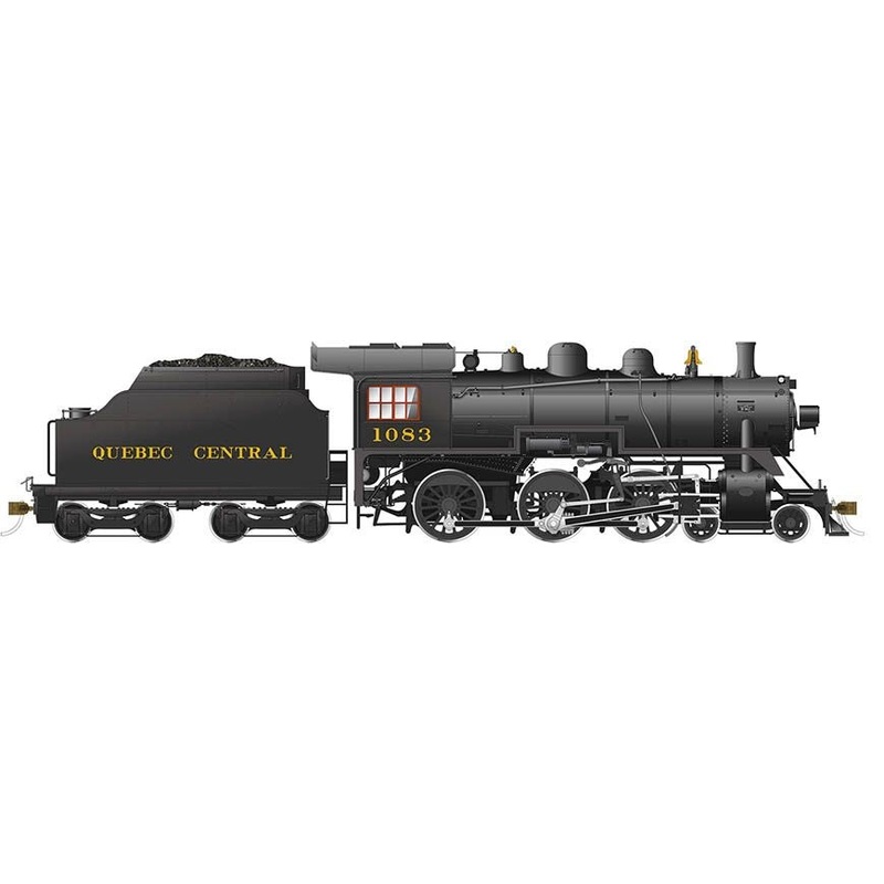 Rapido 602513 HO Scale D10k 4-6-0 Steam Locomotive Quebec Central 1083 DCC & Sound