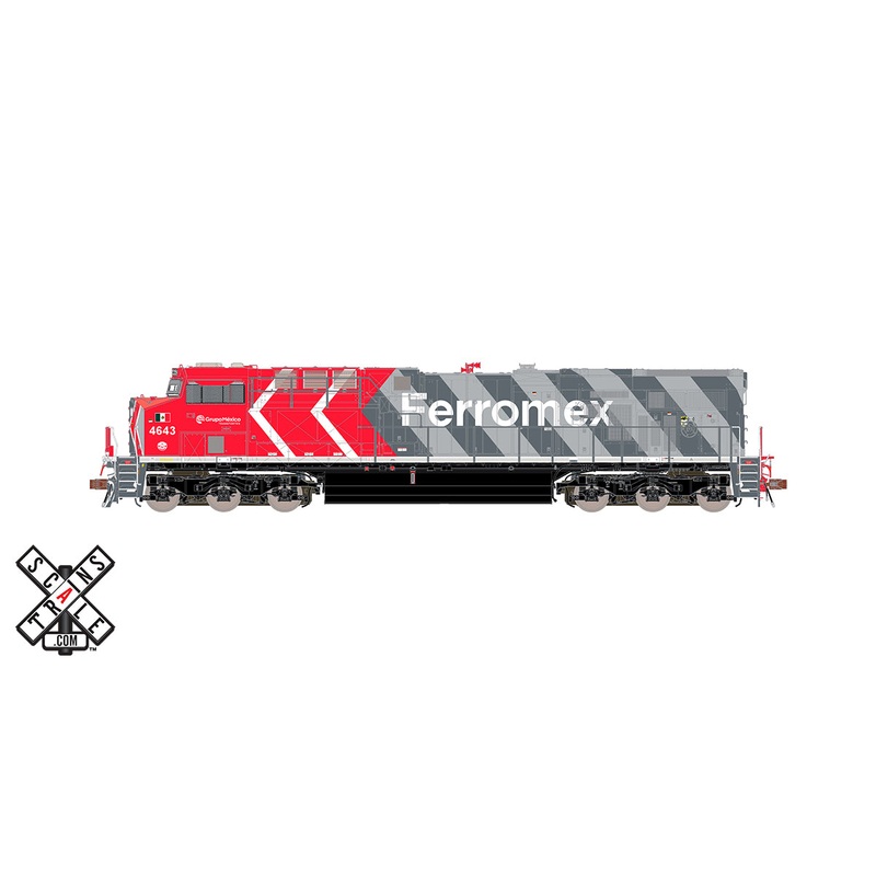 ScaleTrains 33080 Rivet HO GE ES44AC Ferromex "Zebra" FXE 4643