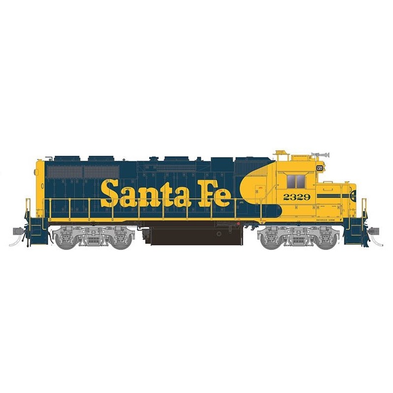 Rapido 038504 HO Scale EMD GP38 Diesel Santa Fe Yellow Warbonnet ATSF 2346 DCC Sound