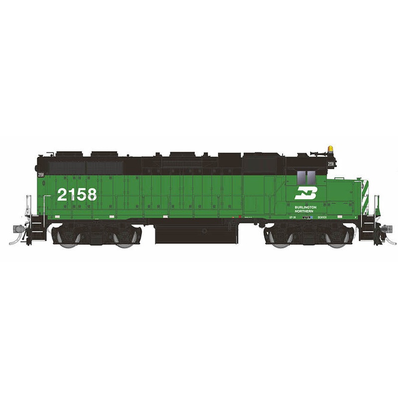 Rapido 038532 HO Scale EMD GP38 Diesel Burlington Northern BN 2185 DCC Sound