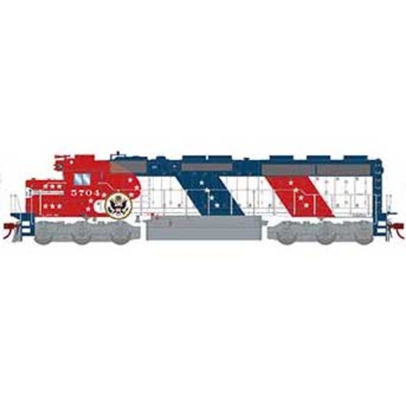 Athearn Genesis G65808 HO Scale EMD SD45-2 Santa Fe Bicentennial ATSF 5704 DCC Sound