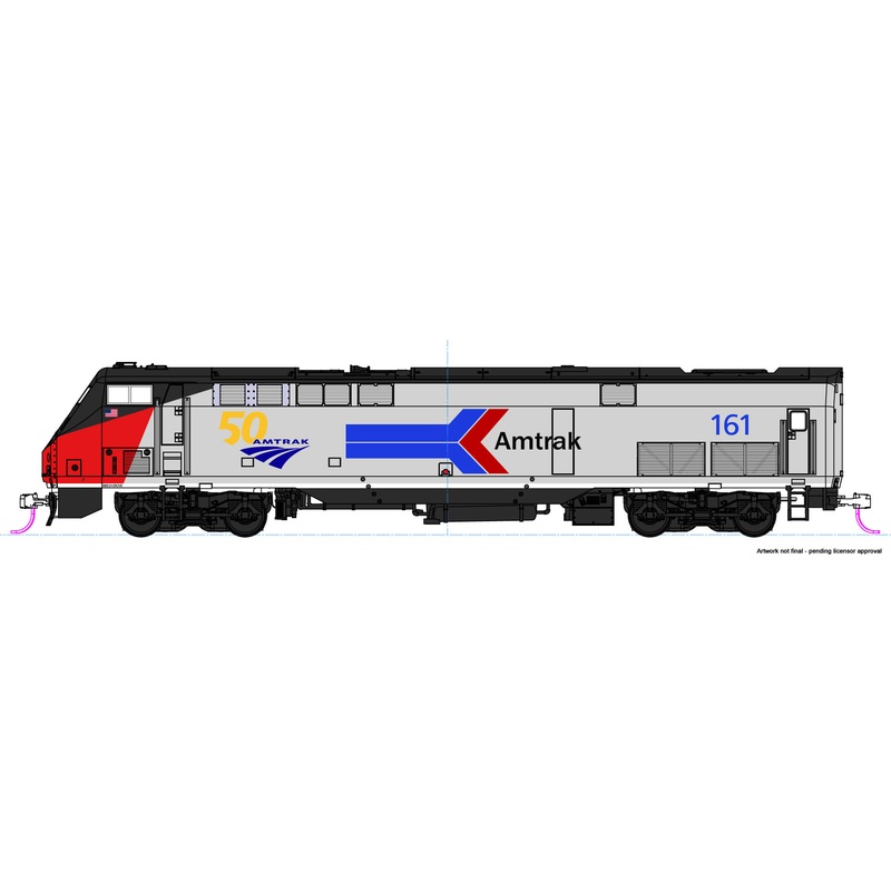 Kato 37-6114LS HO Scale GE P42 Genesis Phase I Amtrak "50th"161 DCC and LokSound