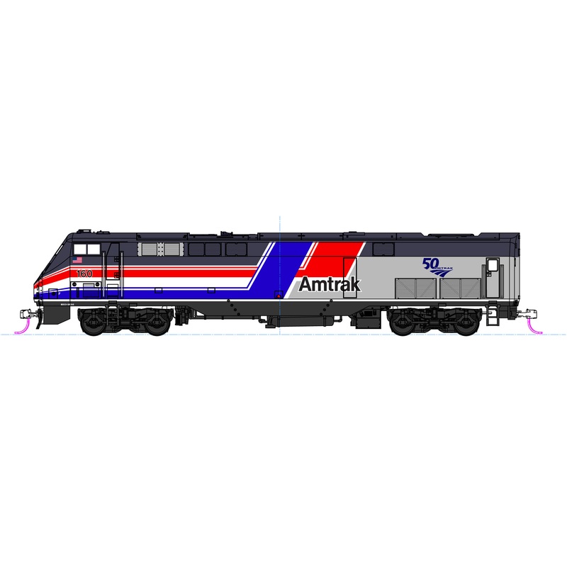 Kato 37-6116LS HO Scale GE P42 Genesis Phase III Amtrak 160 DCC and LokSound