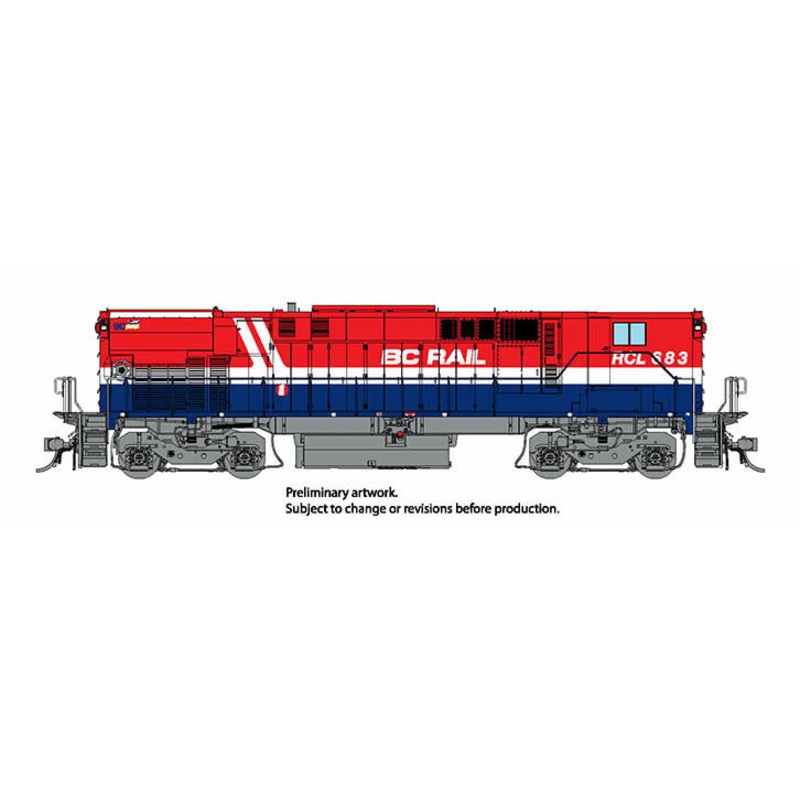 Rapido 033536 HO Scale MLW M420b Diesel British Columbia "Hockey Stick" BCR RCL683/685 DCC Sound