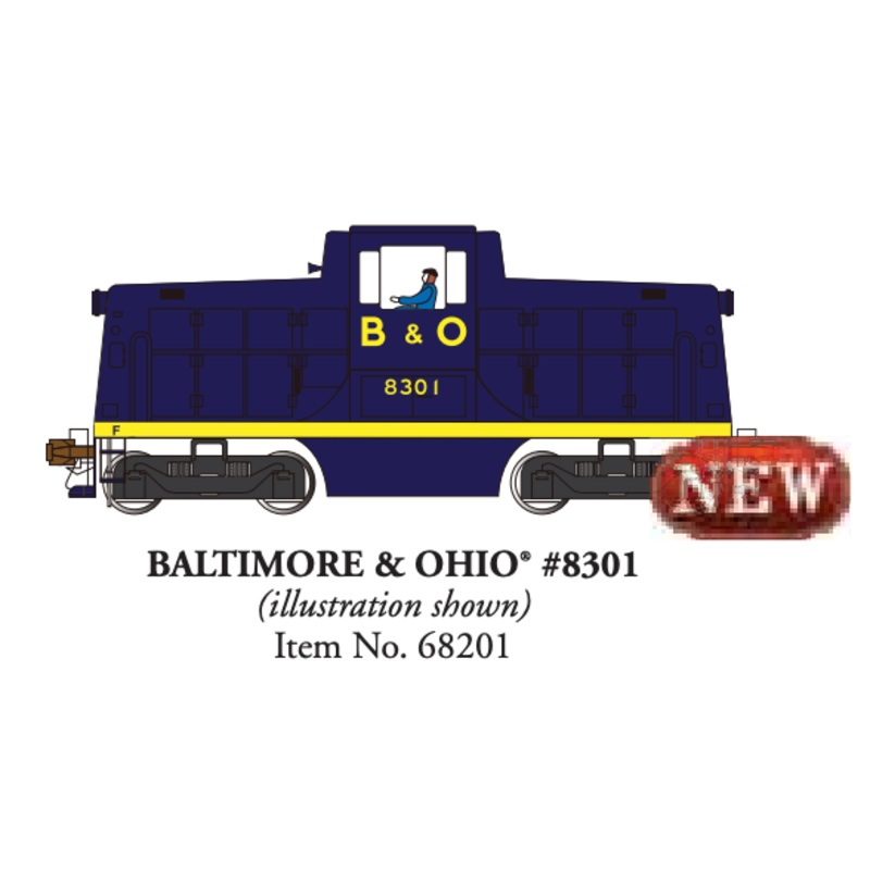 Bachmann 68201 HO Scale GE 44-Ton Diesel Switcher Baltimore & Ohio B&O 8301 DCC Sound