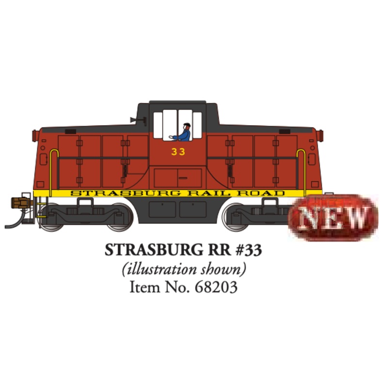 Bachmann 68203 HO Scale GE 44-Ton Diesel Switcher Strasburg SRC 33 DCC Sound
