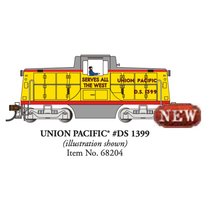 Bachmann 68204 HO Scale GE 44-Ton Diesel Switcher Union Pacific UP DS 1399 DCC Sound