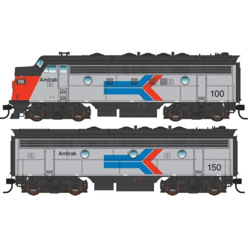Walthers Mainline 910-19956 HO Scale EMD F7A-B Diesel Set Amtrak 100/150 DCC Sound