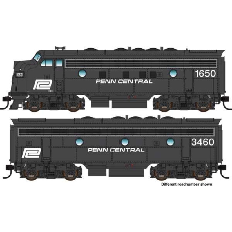 Walthers Mainline 910-9960 HO Scale EMD F7A-B Diesel Set Penn Central PC 1683/3464