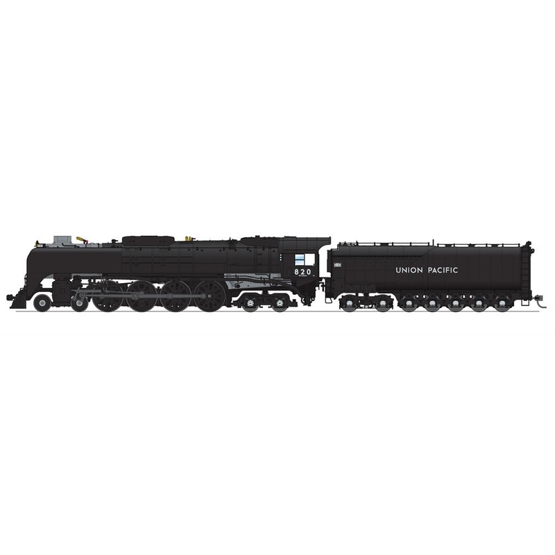 BLI 7363 HO Scale FEF-2 4-8-4 Steam Loco Union Pacific "Black and Graphite" UP 820 Paragon4 Smoke