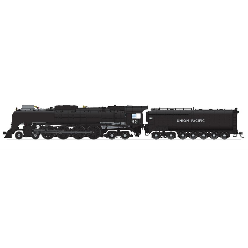 BLI 7364 HO Scale FEF-2 4-8-4 Steam Loco Union Pacific "Black and Graphite" UP 831 Paragon4 Smoke