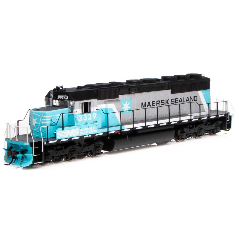 Athearn 71628 HO Scale EMD SD40-2 Norfolk Southern Maersk NS 3329 DCC and Sound - Like New USED