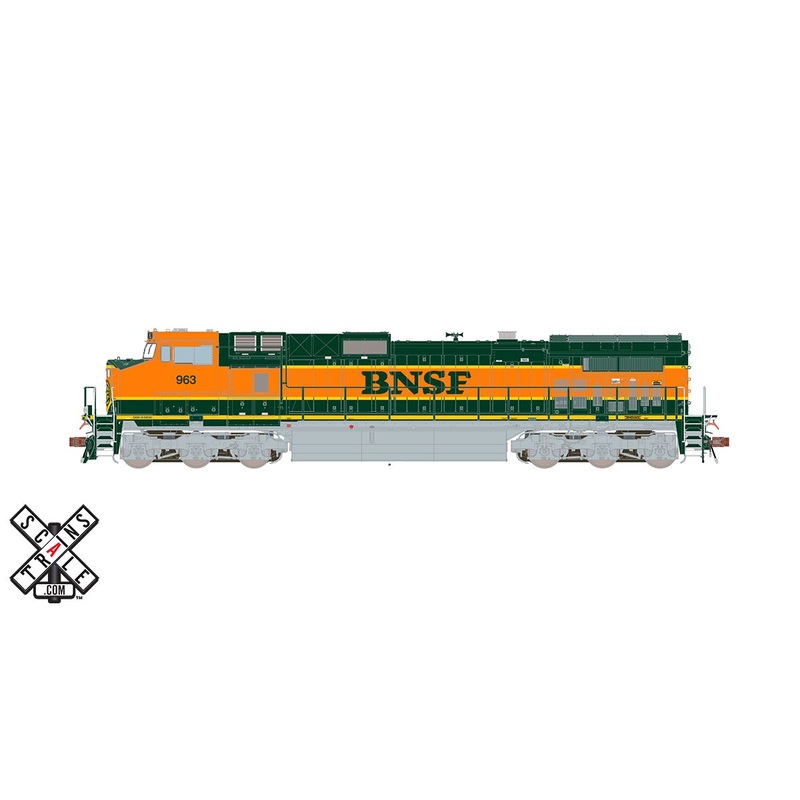 ScaleTrains 33442 Rivet Counter HO Scale GE Dash 9 (C44-9W) BNSF Heritage I 970 DCC and LokSound