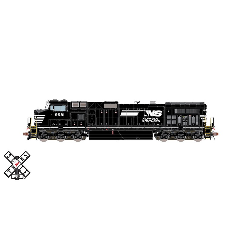 ScaleTrains 33478 Rivet HO Scale GE Dash 9 (C40-9W) Norfolk Southern NS 9581 DCC and LokSound