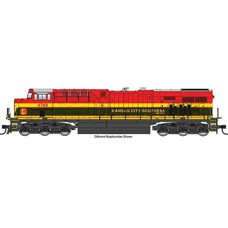 Walthers Mainline 910-20207 HO Scale GE ES44AC GEVO Diesel KCS de Mexico 4764 DCC Sound