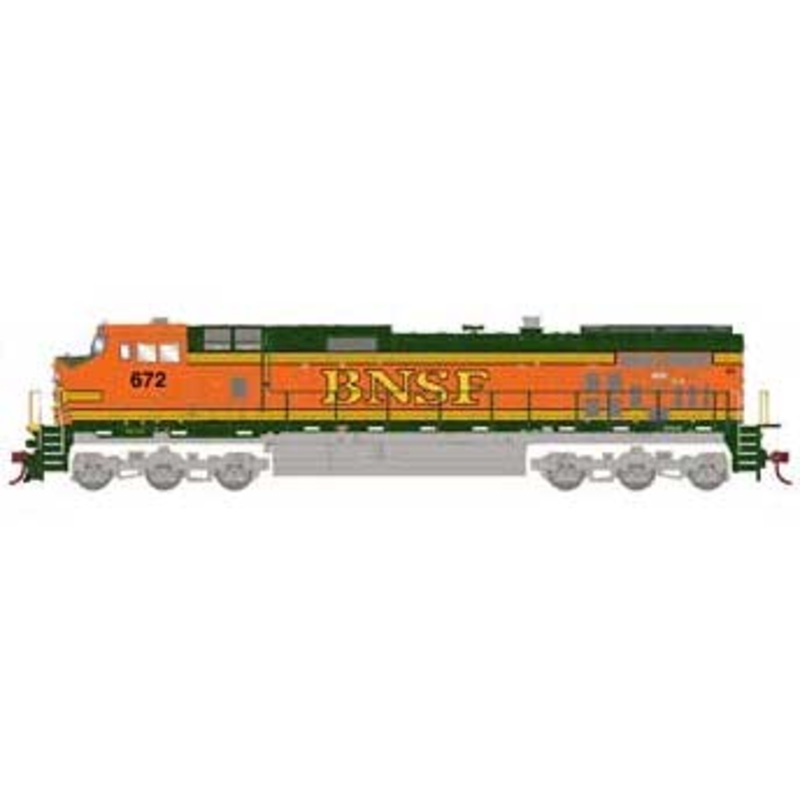 Athearn 78061 HO Scale GE C44-9W Diesel Loco BNSF "Heritage II" 672