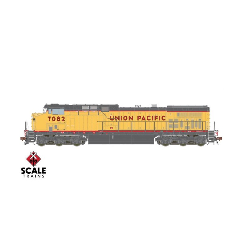 ScaleTrains 38487 HO Scale GE AC4400CW Diesel Union Pacific UP 7082 LokSound